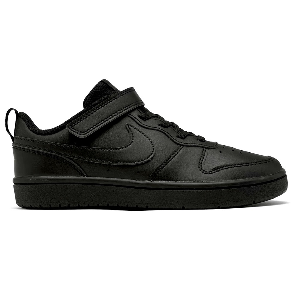 NIKE, Little Kids, Court Borough Low 2, Casual Sneakers, Black, Sz 13 New w/ Box